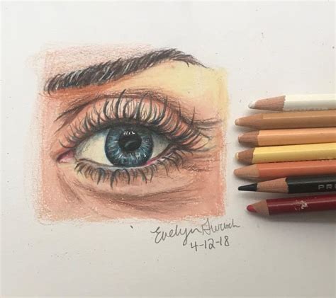 Drawings Of Eyes With Color / Remember to use light pencil strokes;