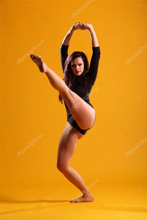 High kick dance move by dancer — Stock Photo © darrinahenry #6063576