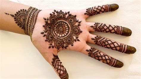 Easy Mehndi Designs For Beginners Palm - Design Talk