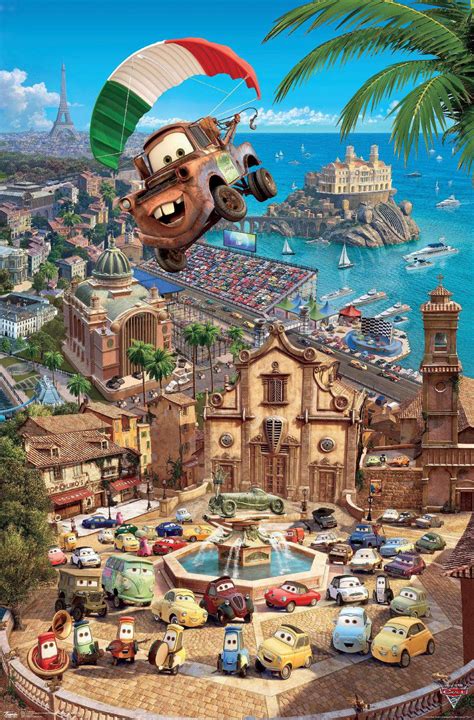 Disney Pixar Cars 2 - Triptych 3 Poster - Walmart.com - Walmart.com