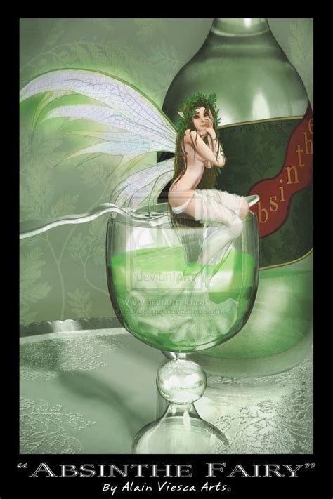 Absinthe Fairy by Corbistiger on DeviantArt | Green fairy absinthe, Absinthe fairy, Absinthe art