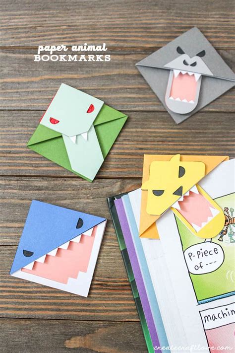 DIY Crafty Paper Animal Bookmarks | Ann Inspired