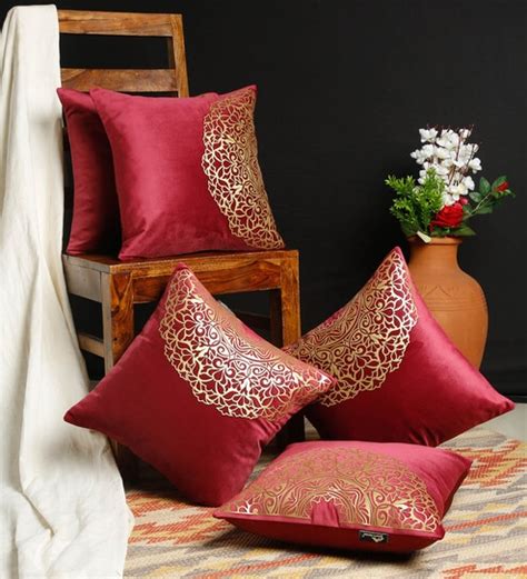 Indian Cushion Covers: Buy Ethnic Silk Cushion Covers Online in India ...