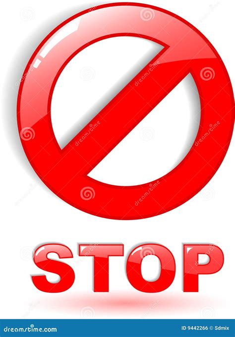 Stop Symbol Vector Illustration | CartoonDealer.com #9441946