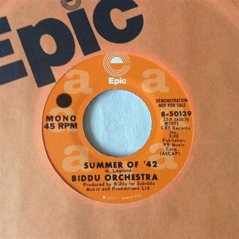 Biddu Orchestra - Summer Of '42 (1975, Vinyl) | Discogs