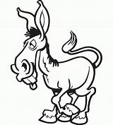 Donkey Coloring Pages sketch template