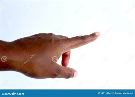 Female, Black African Indian Hand Pointing Stock Image - Image of point ...