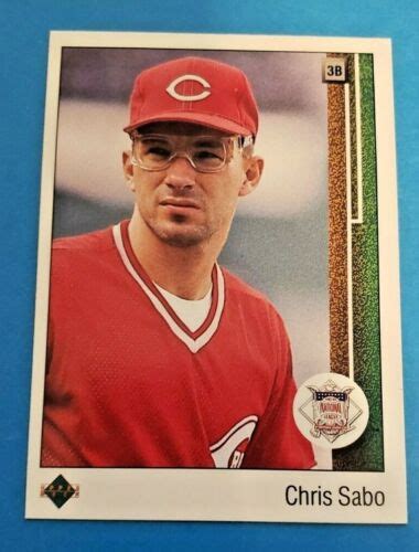 1989 Upper Deck #663- Chris Sabo Rookie of the Year- Reds - NM-MT or Better | eBay