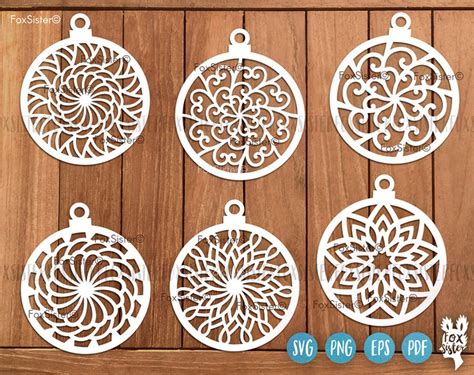 Christmas Ornament SVG Bundle SET 15 Christmas Svg Bundle - Etsy