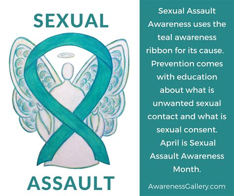 Awareness Angels Art Project: Sexual Assault Awareness Teal Ribbon for Education and Prevention