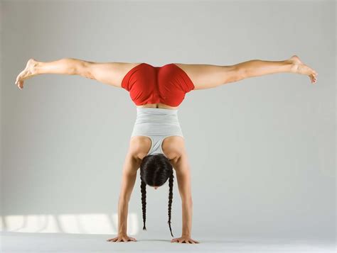 Yoga Handstand in Straddle Split Adho Mukha Vrksasana - YOGAthletica