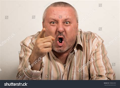 Angry Man Pointing Finger Stock Photo 338882000 | Shutterstock