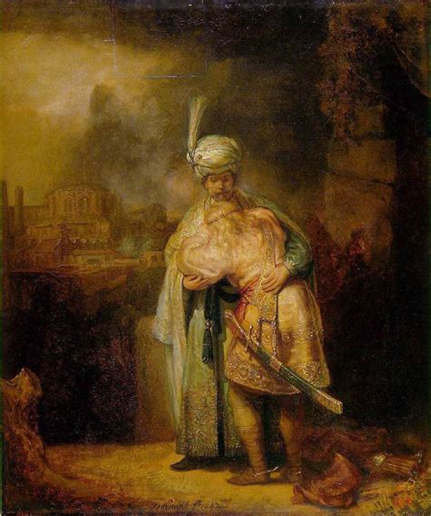 David et Jonathan - Rembrandt | Rembrandt, Rembrandt art, Rembrandt van ...