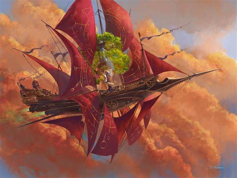 ArtStation - Inran. Riannon, Denis Kornev | Airship art, Fantasy art, Fantasy artwork