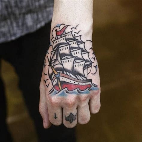 Traditional+Ship+Tattoo+by+hodintattooer Photomontage, Blackwork, Traditional Ship Tattoo ...