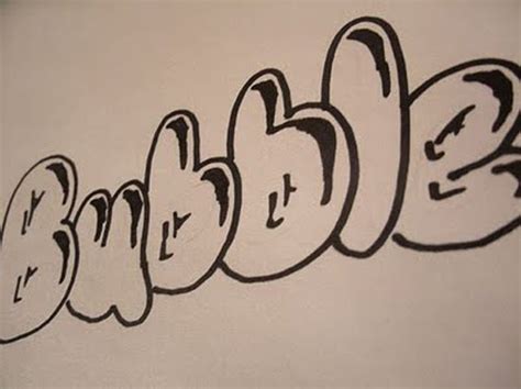 Best Graffiti World: Graffiti Bubble Sketches with Bubble Letter