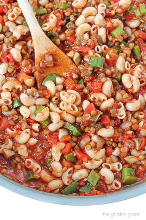 Vegan Lentil Goulash (American-Style) | Recipe | Vegetarian pasta ...