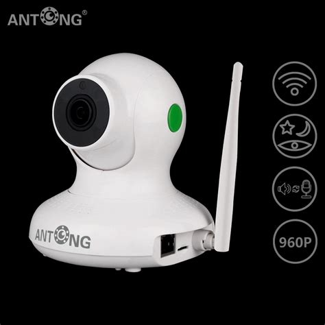 ANTONG Wifi Surveillance Camera 960P HD Mini Home Security Wireless IP Camera 4X Optical Zoom ...