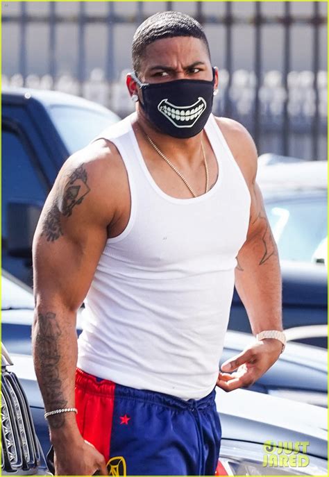 Photo: nelly looks buff going shirtless leaving dwts rehearsals 01 ...