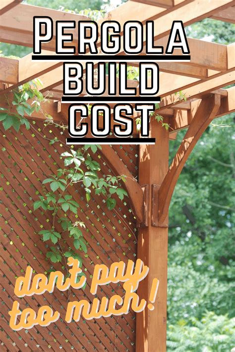 What Does It Cost To Build A Pergola? (with Examples) – Captain Patio