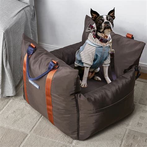 Multifunction Dog Car Seat Travel Dog Bed With Safe Belt And Dog Leash ;waterproof Resist Pet ...