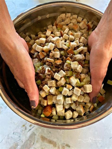 My Mom's Sausage & Sage Dressing - (Sausage Stuffing)