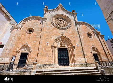 Exterior of the Cathedral of Ostuni Puglia Italy Stock Photo - Alamy