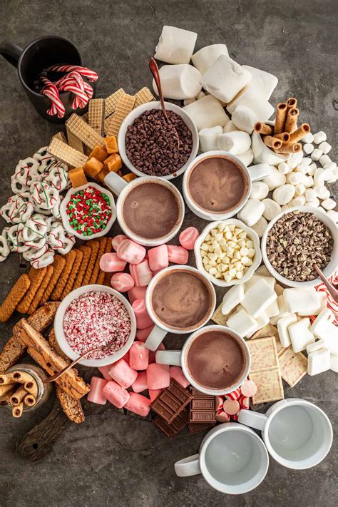 Hot Chocolate Bar Charcuterie Board Ideas