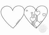 Biglietto San Valentino Da Colorare  TuttoDisegnicom sketch template