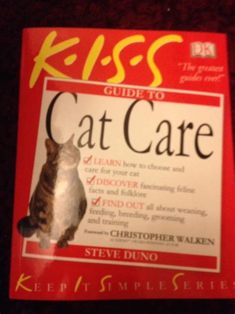 the cover of kiss's guide to cat care