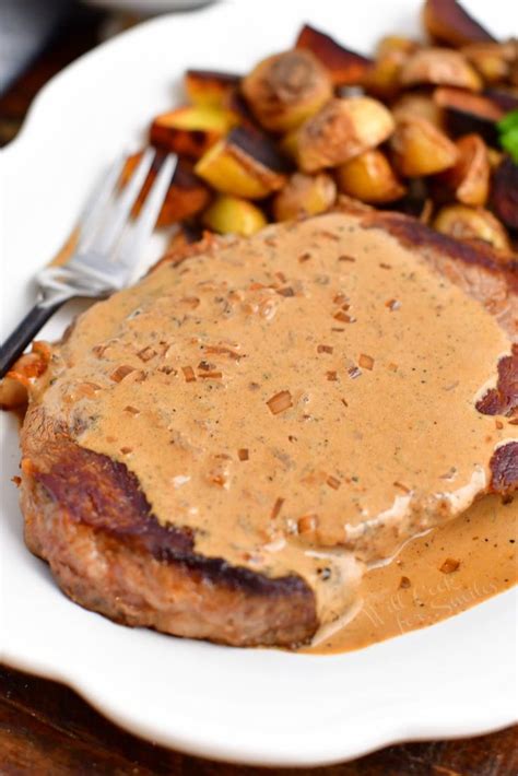 Peppercorn sauce is a great steak sauce that is easy to make and tastes absolutely perfect on ...