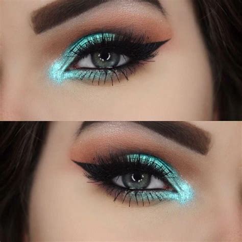 turquoise eye makeup #makeup #turquoise #besteyemakeup | Turquoise eye makeup, Teal eye makeup ...