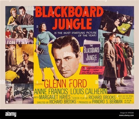 Blackboard Jungle - Movie Poster Stock Photo - Alamy