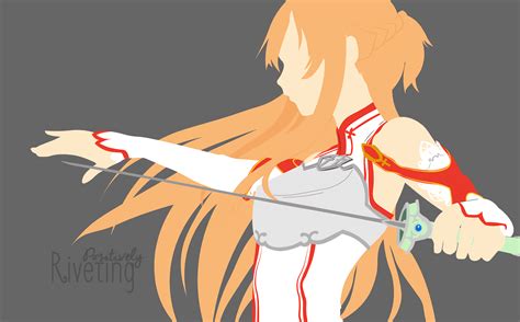 Download Minimalist Asuna Yuuki Anime Sword Art Online HD Wallpaper