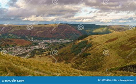 Treorchy, Wales, UK stock photo. Image of britain, cloud - 107354546