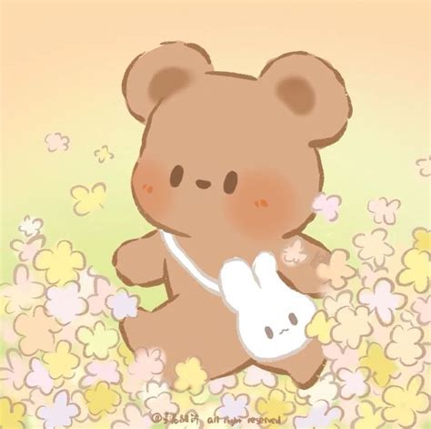 Flower Bear in 2024 | Cute doodles, Cute doodle art, Cute little drawings