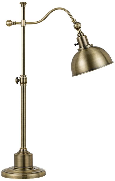 Portico Antique Brass Adjustable Pharmacy Desk Lamp | Lamp, Desk lamp, Table lamp