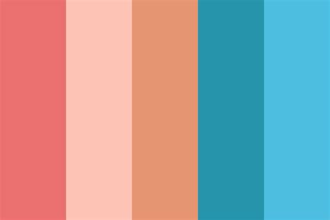 Ocean Coral Color Palette Color Palette | Paletas de colores, Paleta de ...