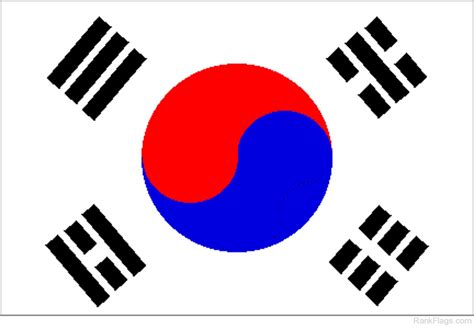 National Flag Of South Korea - RankFlags.com – Collection of Flags