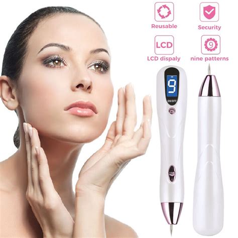 Laser Pointer LCD Digital Display 9 Levels Adjustable Remove Calluses Flaw Tattoos and Freckle ...