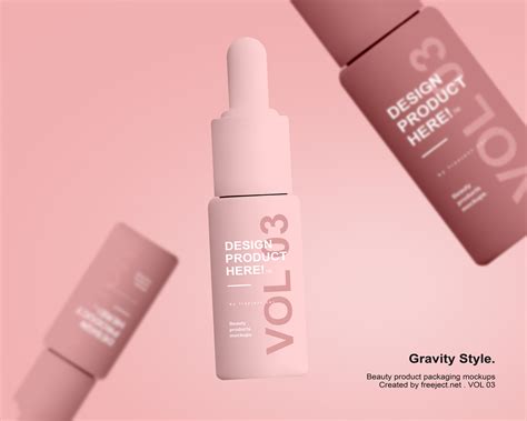 Serum Bottle Mockups Design - Beauty Product Packaging VOL 3 - PSD File