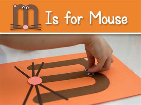 Printable Letter M Craft - M Is for Mouse