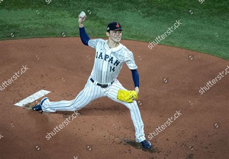 Japan Pitcher Roki Sasaki Action During Editorial Stock Photo - Stock ...