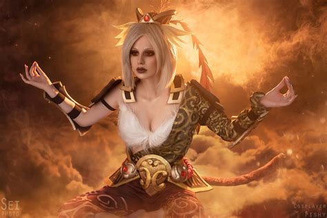 Spectacular Monkey Queen - Female Cosplay on Monkey King from Dota 2 - FreeMMORPG.top