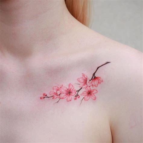 sakura | Blossom tattoo, Pink flower tattoos, Pink tattoo