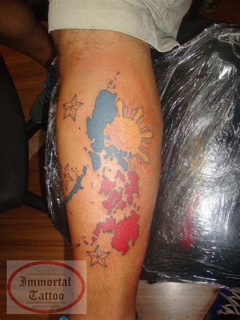 Filipino American Flag Tattoo