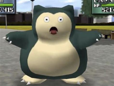 Snorlax with eyes open : pokemon