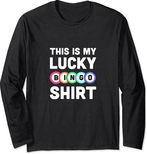 Amazon.com: BINGO Long Sleeve T-Shirt : Clothing, Shoes & Jewelry