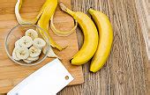 Free picture: ripe, yellow, bananas kitchen, table