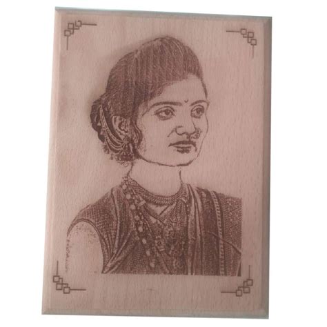 Brown 5 Inch Laser Engraved Wooden Plaque, For Gift, Shape: Rectangular at Rs 500/piece in Pune